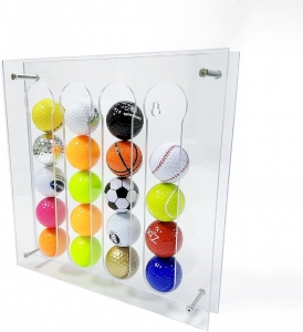 Portaoggetti per palline da golf montato a parete 