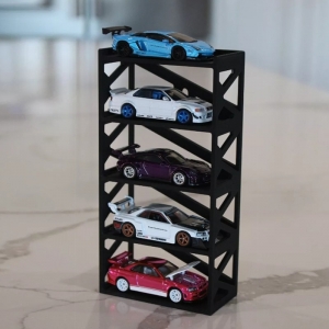 Espositore per modellini di auto in plastica