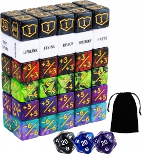 Dadi MTG da 63 pezzi per accessori da gioco per carte 