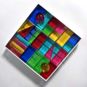 Blocchi di gemme acriliche 3D