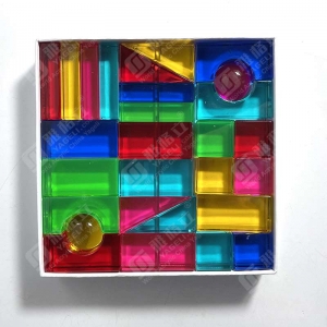 Cubi di gemme acriliche colorate OEM all'ingrosso 