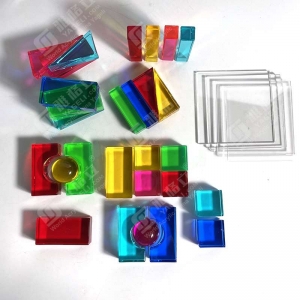 set di cubi di gemme acriliche OEM all'ingrosso 