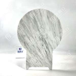 Distributore di bevande in acrilico in marmo bianco con nucleo di ghiaccio 