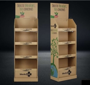espositore in cartone espositore per supermercato 