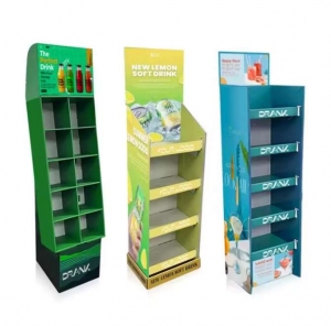 Espositore pubblicitario autoportante in cartone di carta 