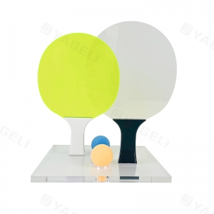 Set di paddle da ping pong in acrilico Neon Custom Luxe con base 