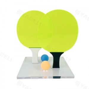 Set di paddle da ping pong in acrilico Neon Custom Luxe con base 