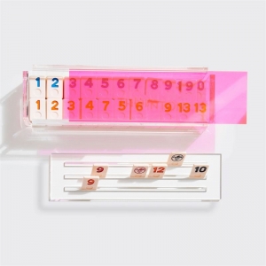 Set di giochi di piastrelle ramini acrilici colorati chiari chiari 