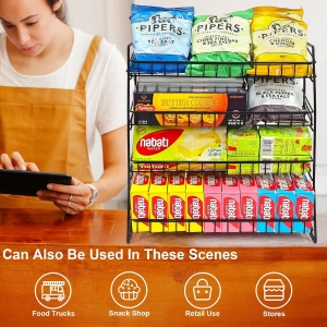Display di snack di metallo per contatore 