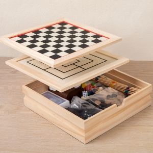 set di giochi in legno all-in-one