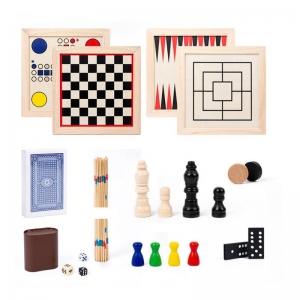 set di giochi per scacchi a scacchi volanti in legno all-in-one. 
