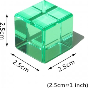 Brack di costruzioni acriliche di lusso a livello arcobaleno a 2,5 cm quadrati 