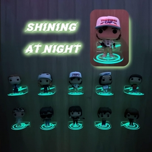 Piccoli ripiani galleggianti in acrilico trasparente per Funko Pop 