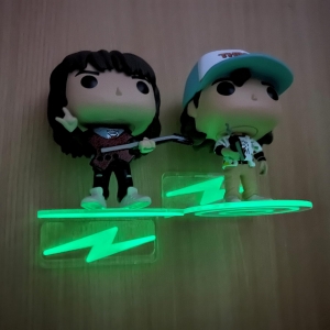 Piccoli ripiani galleggianti in acrilico trasparente per Funko Pop 
