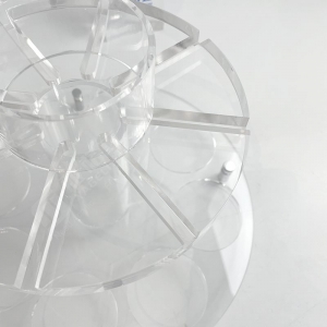 Set di tazze per il Kiddush in lucite trasparente per lo Shabbat Judaica 