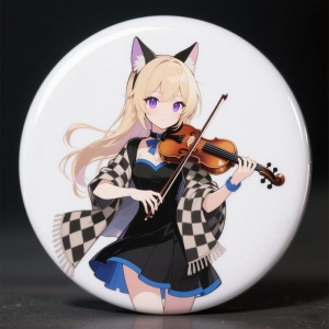 Distintivo con figura anime stampata UV fai da te per zaino 