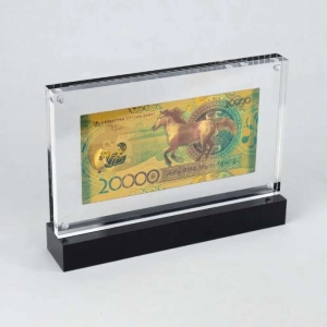 Cornice in acrilico personalizzata per banconote 