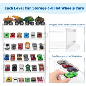 Vetrina in acrilico trasparente per Hot Wheels 