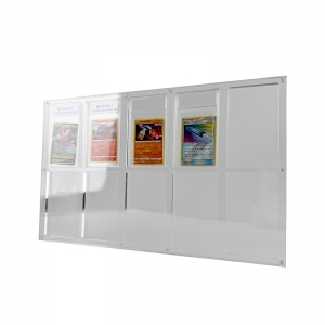Cornice espositiva per carte classificate PSA BGS in acrilico da 10 slot 