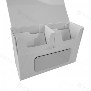 Scatola porta-carte TCG in plastica con doppio scomparto 