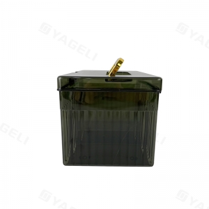 Scatola portadocumenti in plastica verde scuro con classificazione PSA e serratura 