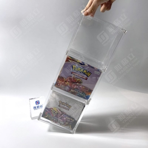 Scatola espositiva per booster Pokemon in acrilico, impilabile e resistente ai raggi UV al 99%. 