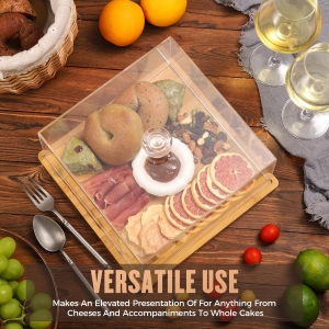 Vetrina per pasticceria trasparente personalizzata Yageli 