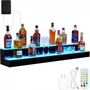 espositore per vino trasparente con luce