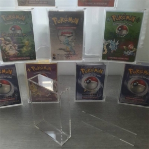 Custodia in acrilico per mazzo Pokemon WOTC con coperchio magnetico 