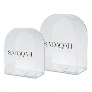 Scatola Sadaqah Tzedakah in acrilico all'ingrosso 