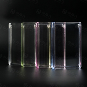 Scatola espositiva per schede PSA in acrilico colorato 