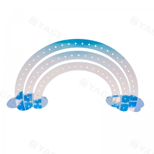 Organizzatore di gioielli a più livelli in cristallo trasparente per orecchini a bottone, orecchini a cerchio e pendenti