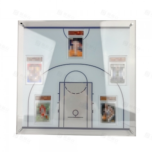 Cornice per esposizione di carte collezionabili da basket in acrilico resistente ai raggi UV