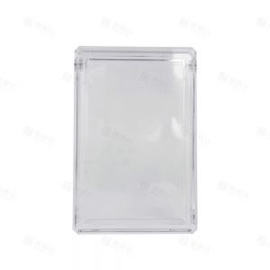 Vetrina espositiva in acrilico PSA con bordo diamantato resistente ai raggi UV e supporto 