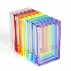 Scatola espositiva magnetica colorata in acrilico per schede di valutazione PSA 