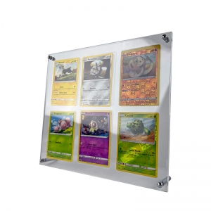 Cornice espositiva per carte collezionabili a 6 scomparti 