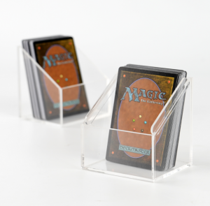 YAGELI Scatola portamazzo in acrilico | Accessori TCG di alta qualità | Custodia magnetica in acrilico per carte collezionabili 