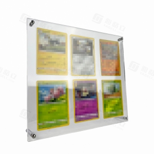Espositore per carte Pokémon TCG | Espositore in acrilico per carte collezionabili | YAGELI 