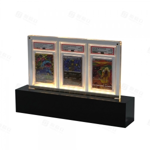 Espositore in acrilico YAGELI con luci LED | Produttore di accessori TCG di alta qualità 