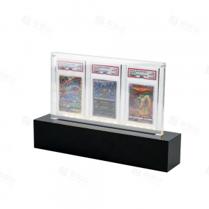Espositore in acrilico YAGELI con luci LED | Produttore di accessori TCG di alta qualità 