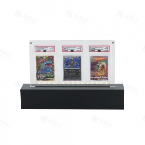 Espositore in acrilico YAGELI con luci LED | Produttore di accessori TCG di alta qualità