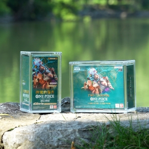 Custodia magnetica in acrilico trasparente di alta qualità per la confezione booster di One Piece. 