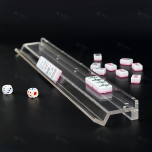 Porta tessere Mahjong in acrilico trasparente personalizzato 