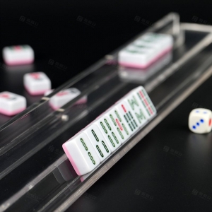 Porta tessere Mahjong in acrilico trasparente personalizzato 