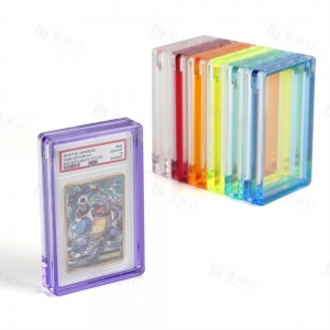YAGELI Protezione per carte graduate colorate in acrilico PSA | Produttore di accessori PSA premium 