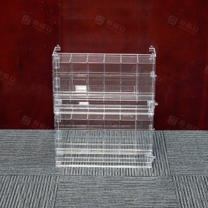 Dispenser trasparente in acrilico a 6 scomparti per bustine booster, esposizione e organizer per carte collezionabili 