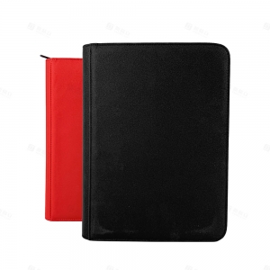 Raccoglitore nero per carte collezionabili in pelle PU con 9 tasche 