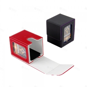 YAGELI Scatola per mazzo di carte in pelle PU 