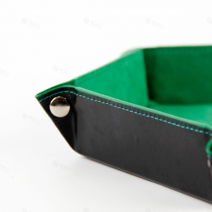 Contenitore per dadi esagonale in pelle PU per accessori TCG | YAGELI 