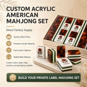 Set da gioco Rummy in acrilico personalizzato 